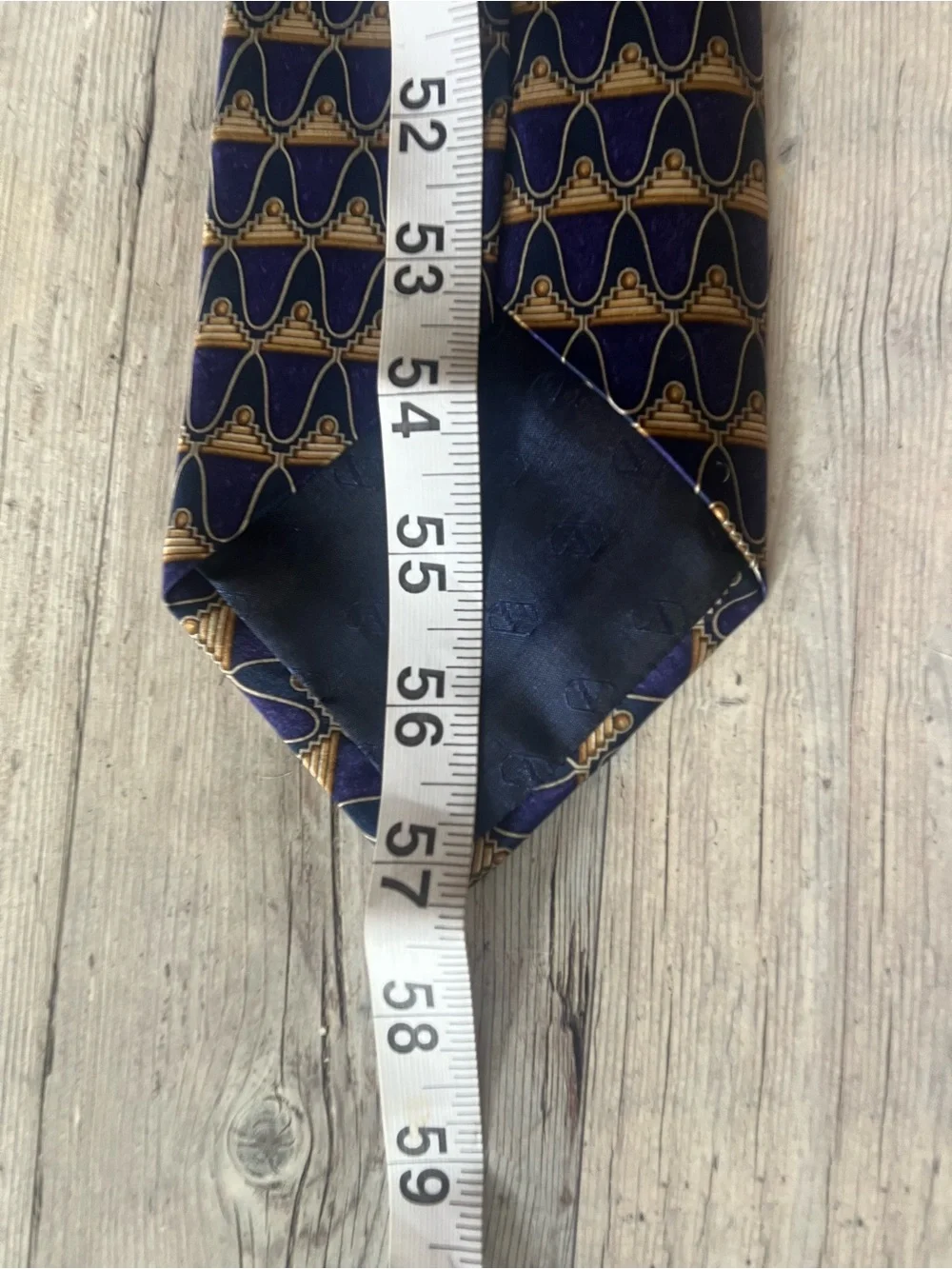 Designer blue silk tie Valentino